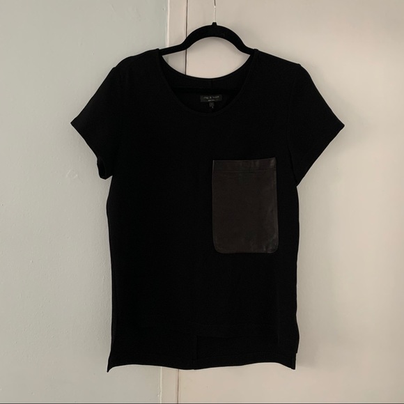 RAG & BONE black top leather front pocket XS - Picture 3 of 11
